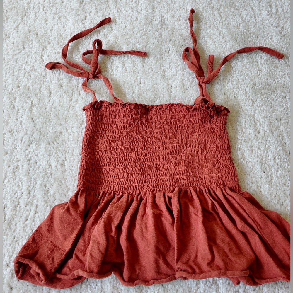 Charming Rust Cropped Top